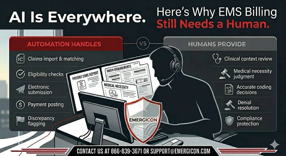 AI In EMS Billing - Here's Why EMS Billing Still Needs a Human.